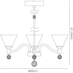 Luminosa Lighting Luminosa Neptune Pendant Round 8 Light G9 Polished Chrome - thumbnail 3