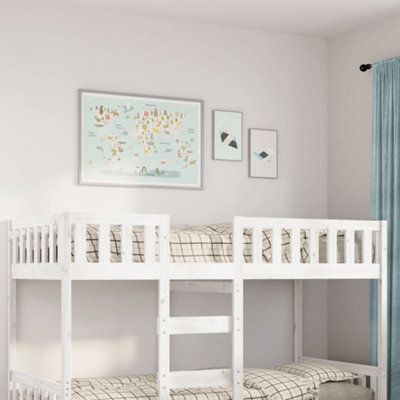 Berkfield Children's Bed Without Mattress White 90X190 Cm Solid Wood Pine - image 1