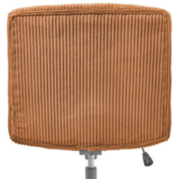 Beliani Desk Chair Geddes Corduroy Golden Brown - thumbnail 8