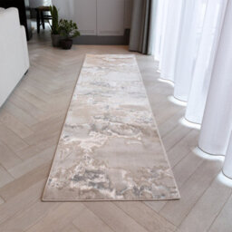 Beige Easy To Clean Abstract Optical/ (3D) Rug For Dining Room Bedroom And Living Room-200Cm X 290Cm - thumbnail 6
