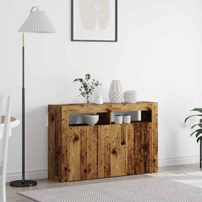 Berkfield Sideboard Old Wood Engineered Wood 116 X 30 X 75 Cm Sideboard - image 1