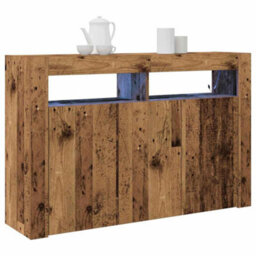 Berkfield Sideboard Old Wood Engineered Wood 116 X 30 X 75 Cm Sideboard - thumbnail 3