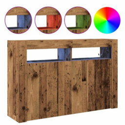Berkfield Sideboard Old Wood Engineered Wood 116 X 30 X 75 Cm Sideboard - thumbnail 4