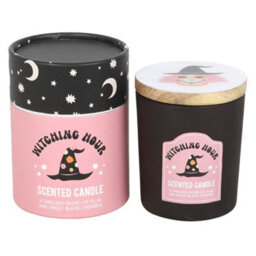 Something Different Witching Hour Plum & Black Cherry Scented Candle Black/pink (One Size) - thumbnail 3