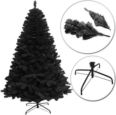 Shatchi Artificial Alaskan Pine 12Ft Black Alaskan Pine Christmas Tree - image 1