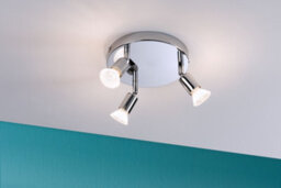 Paulmann 66747 Ceiling Spotlight Carolina Ip44 Gu10 230V Max. 3X10W Dimmable Chrome Triple-Flame Spotlight - thumbnail 5