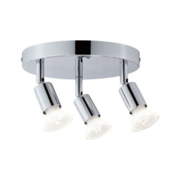 Paulmann 66747 Ceiling Spotlight Carolina Ip44 Gu10 230V Max. 3X10W Dimmable Chrome Triple-Flame Spotlight - thumbnail 3