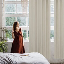 Deconovo Pencil Pleat Curtains Thermal Insulated Curtains Room Darkening Curtains For Bedroom W55 X L63 Inch Light Beige 2 Panels - thumbnail 6