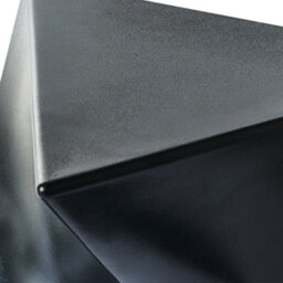 Wyld And Coco Novacasa Triangular Black Side Table - Compact Accent End Table For Living Room, Bedroom Or Hallway - thumbnail 6