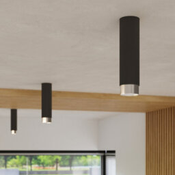 Luminosa Lighting Luminosa Nero Modern Surface Mounted Ceiling Lamp Small Black, Chrome - thumbnail 8