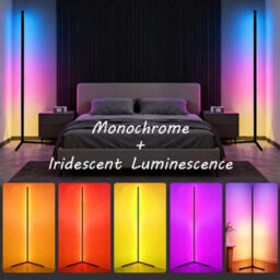 "65"" Rgb Led Floor Lamp Colour Changing Corner Mood Light With Remote Control, Tall Standing Ambient Lighting" - thumbnail 5