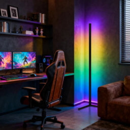 "65"" Rgb Led Floor Lamp Colour Changing Corner Mood Light With Remote Control, Tall Standing Ambient Lighting" - thumbnail 3