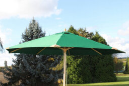 Garden Market Place The Garden Marketplace Premium 3M Hardwood Garden Parasol Umbrella Dark Green - thumbnail 6