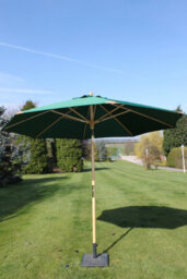 Garden Market Place The Garden Marketplace Premium 3M Hardwood Garden Parasol Umbrella Dark Green - thumbnail 3