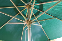 Garden Market Place The Garden Marketplace Premium 3M Hardwood Garden Parasol Umbrella Dark Green - thumbnail 7