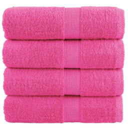 Berkfield Premium Wash Towels Solund 4 Pcs Pink 30X30 Cm 600 Gsm