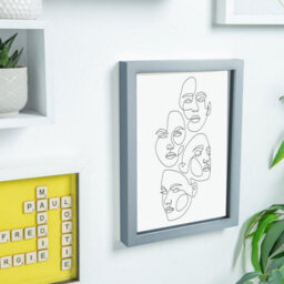 "Nicola Spring 3D Box Photo Frames With A5 Mounts - A4 (8"" X 12"") - Grey/white - Pack Of 2" - thumbnail 7