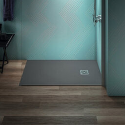 Ideal Standard Ultra Flat S+ Shower Tray 30mm 1200 X 800mm In Concrete Grey Including Waste - thumbnail 2