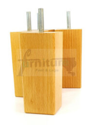 L&F 4X Replacement Furniture Legs Solid Wood 110mm High Sofas Chairs Settee Cabinets Legs M8 Tsp2055 - thumbnail 3
