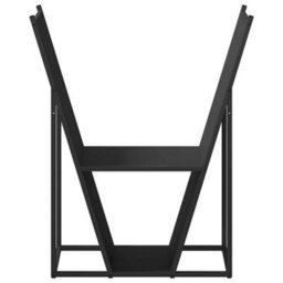 Walplus Firewood Rack Black 69.5X35X81 Cm Cold-Rolled Steel - thumbnail 5