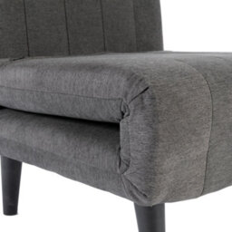More4Homes Harper 1 Seater Folding Clic Clac Fabric Living Room Lounge Futon Sofa Bed Charcoal - thumbnail 7