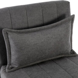 More4Homes Harper 1 Seater Folding Clic Clac Fabric Living Room Lounge Futon Sofa Bed Charcoal - thumbnail 6