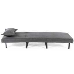 More4Homes Harper 1 Seater Folding Clic Clac Fabric Living Room Lounge Futon Sofa Bed Charcoal - thumbnail 5