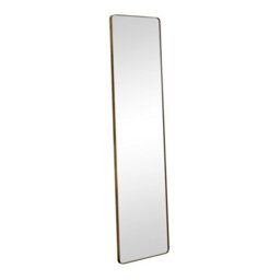 Melody Maison Tall Brushed Gold Thin Framed Wall Mirror / Leaner Mirror 42Cm X 156Cm - thumbnail 6