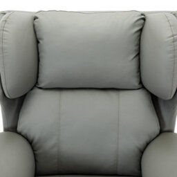 More4Homes Rise Recliner Chair With Single Motor, Remote Control, Pocket Storage And Wingback Design In Grey Bonded Leather - thumbnail 6
