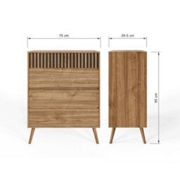 Rowan 4 Drawer Chest Of Drawers - thumbnail 7