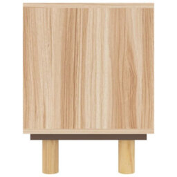 Walplus Tv Cabinet Brown 80X30X40 Cm Solid Wood Pine And Natural Rattan - thumbnail 5