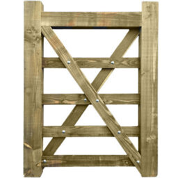 Ruby UK Ruby Diamond Brace Wooden Field Gate Pressure Treated Farm Field Entrance 1.2M Wide X 1.2M (5 Rails) High - thumbnail 5