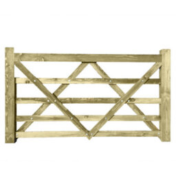 Ruby UK Ruby Diamond Brace Wooden Field Gate Pressure Treated Farm Field Entrance 1.2M Wide X 1.2M (5 Rails) High