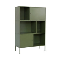 Sweeek - Industrial Metal Storage Cabinet With 6 Compartments Green 80X35X125 Cm - Oklahoma - thumbnail 2