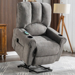 "Btm 80"" Grey L-Shaped Sectional Sofa With Removable Storage Ottoman, 2 Pillows, Fabric Couch For Living Room/apartment" - thumbnail 9