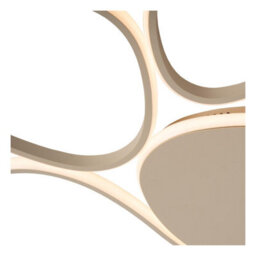 Lucide Samling Flush Ceiling Light - Led Dim. Cct 1X72W 2700K/4000K - Taupe - thumbnail 4