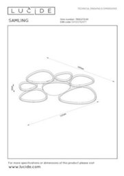 Lucide Samling Flush Ceiling Light - Led Dim. Cct 1X72W 2700K/4000K - Taupe - thumbnail 5