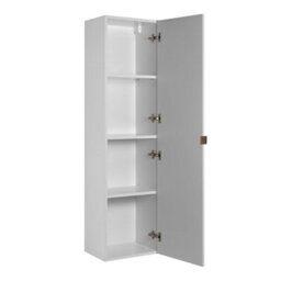 Heze Furniture Trend Herringbone Pattern Door Tall Bathroom Cabinet - White - thumbnail 2