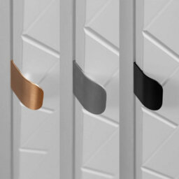 Heze Furniture Trend Herringbone Pattern Door Tall Bathroom Cabinet - White - thumbnail 6