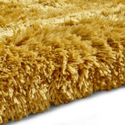 Yellow Shaggy Rug, Handmade Modern Rug, Plain Luxurious Rug For Bedroom, Living Room, & Dining Room-60Cm X 120Cm - thumbnail 5
