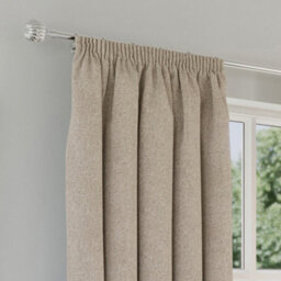 "Enhanced Living Dallas 100% Blackout Thermal Natural Curtains With 3"" Tape Top Header (Pair) - 66X54 Inch (168X137Cm)" - thumbnail 2