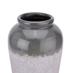 Wyld Haus Meadowthorn Grey Ombre Glazed Ceramic Floor Vase 380mm - thumbnail 3