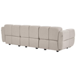 Beliani Modular Sofa 3 Seater Maksaberg Fabric Beige - thumbnail 5