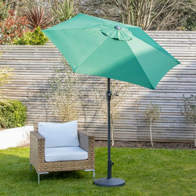 Gardenkraft 14009 2M Green Outdoor Garden Parasol - image 1