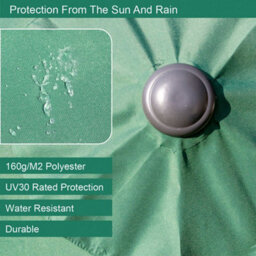 Gardenkraft 14009 2M Green Outdoor Garden Parasol - thumbnail 6