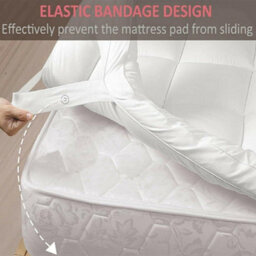 Hotel Quality Mattress Topper 10Cm Deep Thick Single Double King Super All Sizes - thumbnail 8