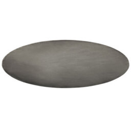 Beliani 140Cm Round Dark Grey Viscose Rug - Hand-Tufted Low Pile - thumbnail 1