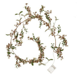 Dibor Copper Mistletoe Light Up Xmas Decoration Table Garland Decorative Christmas Garland 1.6M - thumbnail 2