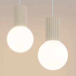 Sollux Lighting Halo Aluminum/glass Beige 2 Lights Modern Pendant Lamps - thumbnail 4