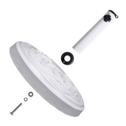 Relsy White Stone Heavy Duty 12 Kg Resin Parasol Base - thumbnail 8